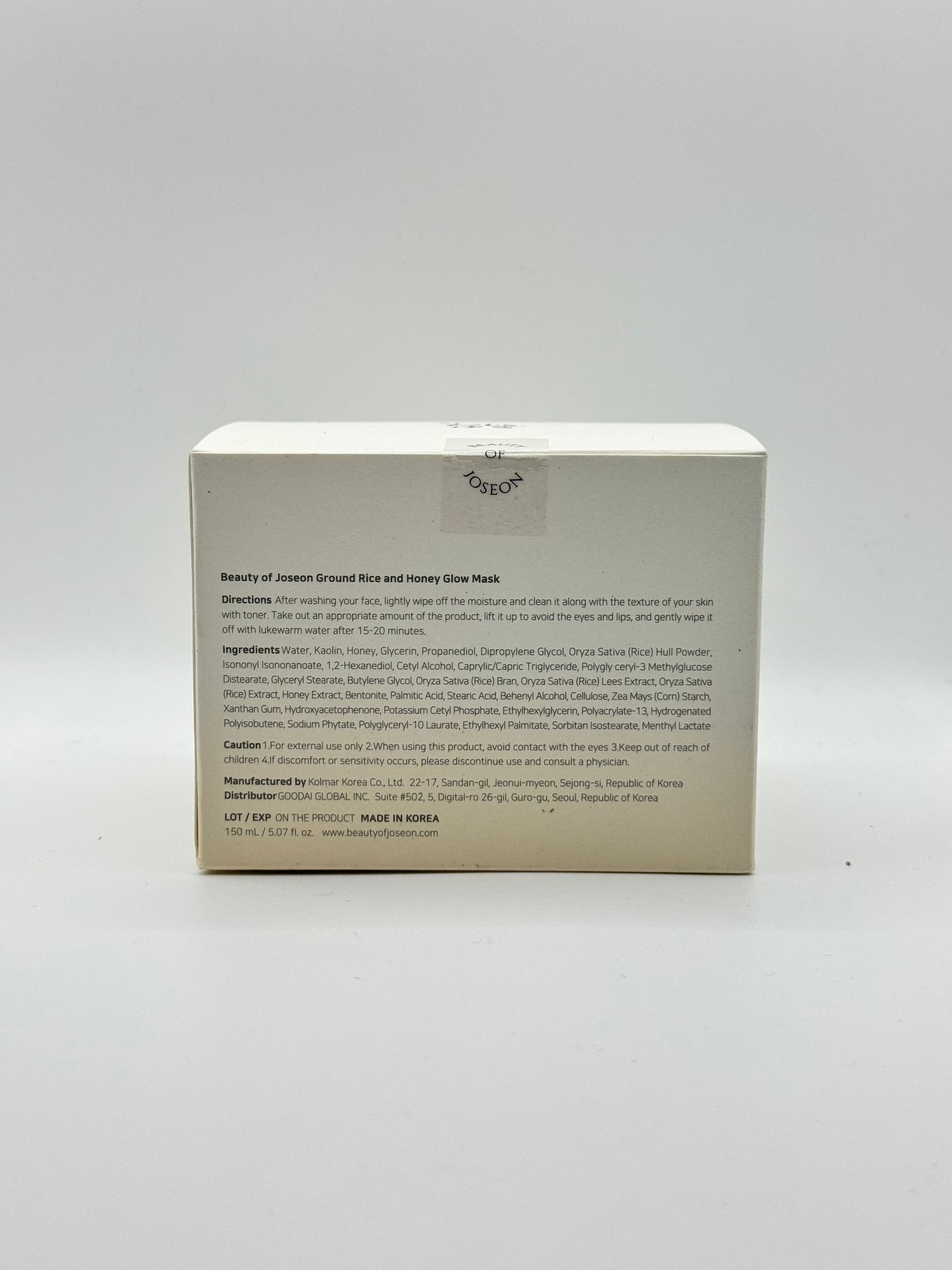 Beauty of Joseon Ground Rice and Honey Glow Mask