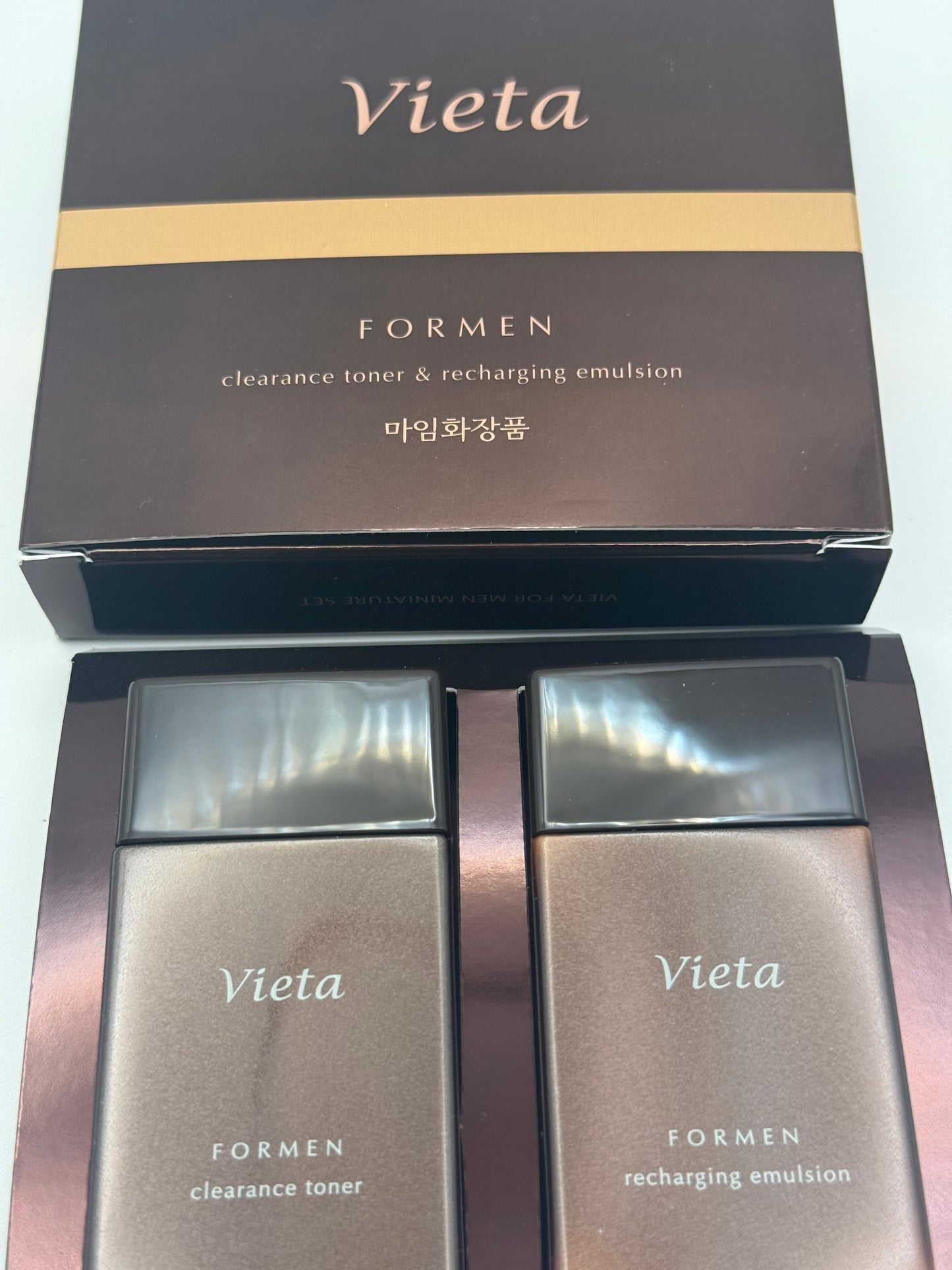 Vieta For Men Clearance Toner & Recharging Emulsion Set